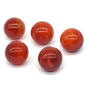 5 piezas bola esfera curativa de Reiki cristal de ágata roja cornalina gema natural (20 mm) - Imagen 1 de 4