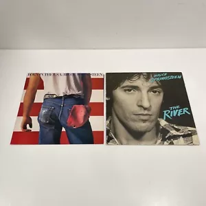 Bruce Springsteen 2 Vinyl Records The River and Born In USA - Picture 1 of 6
