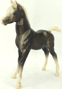C1972 Vintage Breyer Family Arabian Foal FAF 203 Glossy Charcoal Brown Horse - Picture 1 of 8