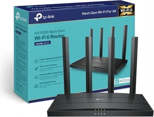 TP-LINK Archer AX12 WiFi Cable & Fibre Router - AX 1500 Dual-band WiFi 6 - Afbeelding 1 van 5