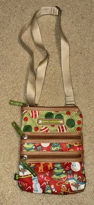 Bolso Bandolera Lily Bloom Navidad Rojo Vacaciones Reno Muñeco de Nieve Foto 1 de 4