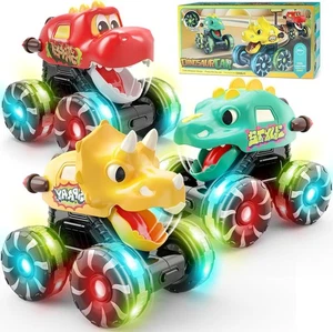 Joyin 3er Pack Monstertruck Spielzeug - Bewegungsaktivierte Leuchtautos für Kleinkinder - M - Bild 1 von 7