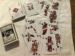 Biene Spielkarten Indianer Hommage gespielt Sky City Casino blau schwarz Box - Bild 1 von 15