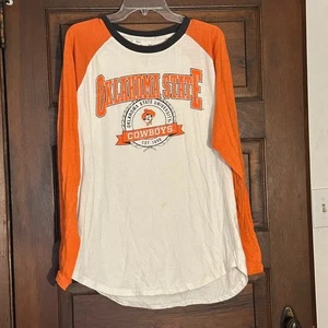 Oklahoma State Cowboys OSU Langarm Raglan Shirt XL Three Square - Bild 1 von 4