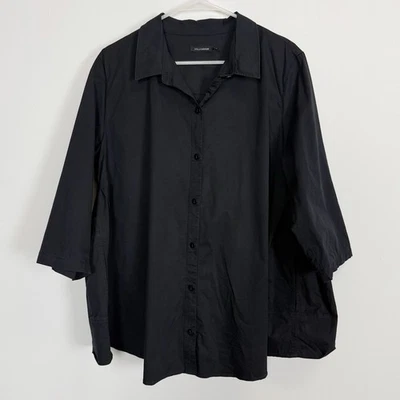 Túnica Stella Carakasi Prime Time para mujer mediana negra abotonada Natural Lux Foto 1 de 4