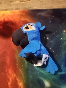 Blauer Papagei 7 Zoll Plüsch Rio 2 Blue Sky Studios 20th Century Fox 2014 Jakks Pacific - Bild 1 von 5