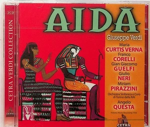 VERDI Aida 1956 Questa 2-CD NEW (2012 CETRA) Maria Curtis-Verna/Franco Corelli - Picture 1 of 2