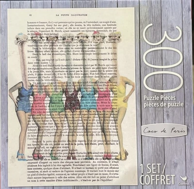 OSTRICHES IN VINTAGE BATH SUITES COCO DE PARIS JIGSAW PUZZLE 300 PIECES CARDINAL - Image 1 of 2
