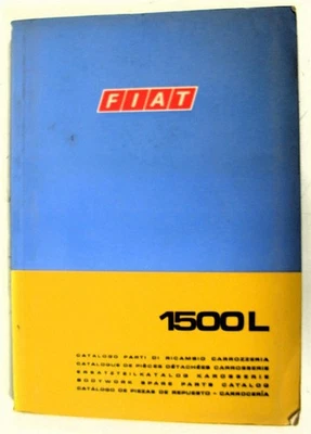 Lista ilustrada de piezas de auto Fiat 1500L carrocería 1968 #603.10.137 3ª edición IX 1968 8000 Foto 1 de 4