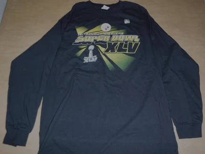 PITTSBURGH STEELERS SUPER BOWL XLV CAMISETA PESADA MANGA LARGA AARON RODGERS TALLA L Foto 1 de 2