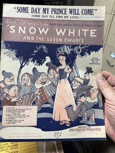 M 1938 Disney Noten SCHNEEWITTCHEN UND DIE SIEBEN ZWERGE "Mein Prinz" - Bild 1 von 1