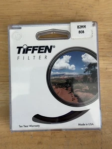 NEW Tiffen 82mm 80B Filter For Canon Nikon Sony Photography Lenses - Picture 1 of 1