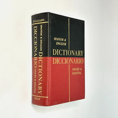 Spanish & English / Ingles & Espanol Dictionary, Williams (1955, Hardcover) - Image 1 of 4