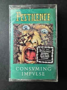 Pestilence Consuming Impulse Death Metal Cassette Factory Sealed 1989 R/C Record - Picture 1 of 5