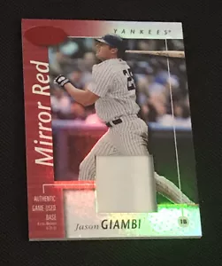 JASON GIAMBI CERTIFIED AUTHENTIC GAME USED JERSEY CARD NY YANKEES 109/150 - Picture 1 of 2