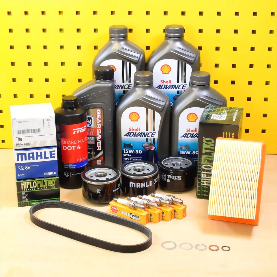 Serviceset Shell 15W50 Öl Ölfilter Zündkerzen Luftfilter Für: BMW R 1200 GS R RT - Bild 1 von 1