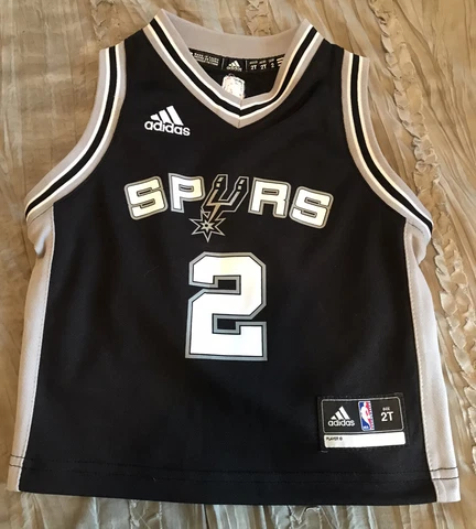 KAWHI LEONARD San Antonio SPURS Basketball ADIDAS Toddler 2T Jersey NBA Black Cover