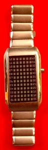 (#211) orologio LED watch 72 led gialli acciaio - Picture 1 of 6