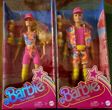 IN-HAND Barbie The Movie Neon Inline Roller Skating Outfit Doll Set Barbie & Ken