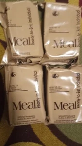 4 Meal Sopakco Vintage 2005  Ready To Eat MRE Beef Teriyaki,Roast,Sausage,spaget - Picture 1 of 2