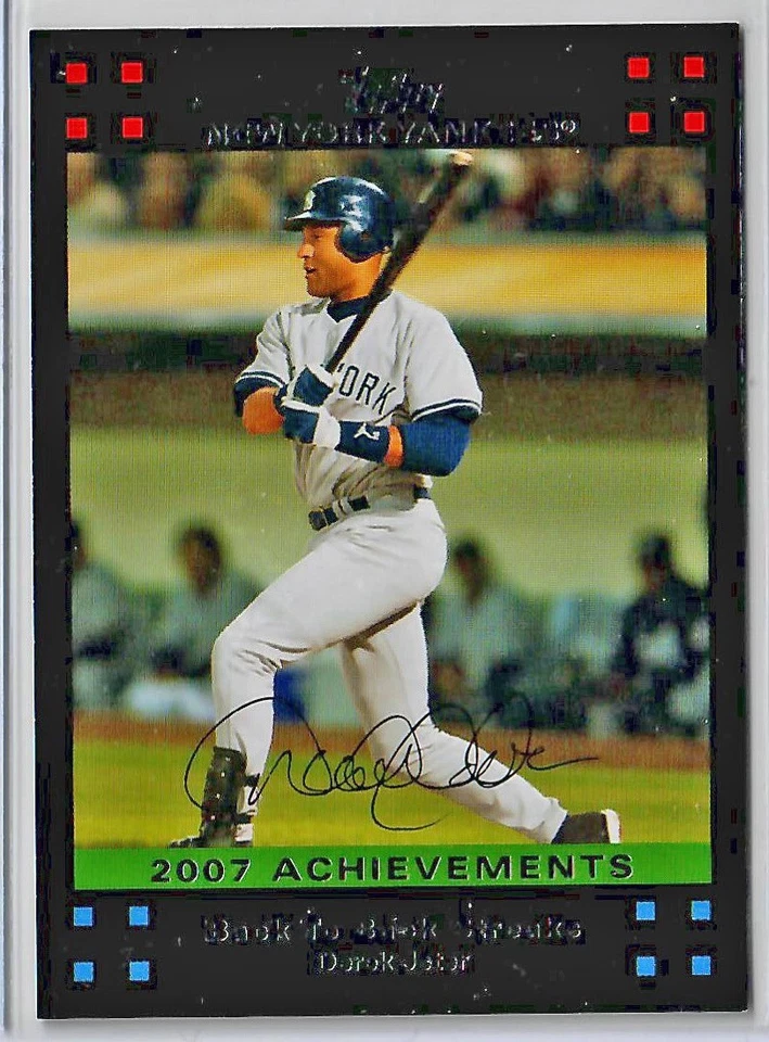 2007 Yankees Topps Gift Set #NYY47 Derek Jeter ~ "Back to Back Streaks" ~Yankees - Image 1 of 1