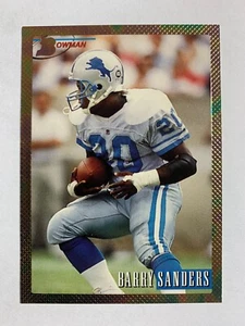 1993 Bowman RAINBOW FOIL #140 Barry Sanders Detroit Lions HOF - Picture 1 of 2