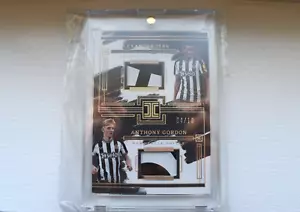 Alexander Isak Anthony Gordon Patch #4/10 Panini Impeccable 2023-24/ Newcastle - Picture 1 of 2