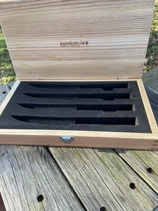 Kamikoto Japanese Honshu Japan Steak Knives Box ONLY With Knife Form - Picture 1 of 9