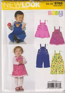 6768 NEW LOOK - OVERALLS - UNISEX Infant NB/S/M/L 7-24lbs - Picture 1 of 2