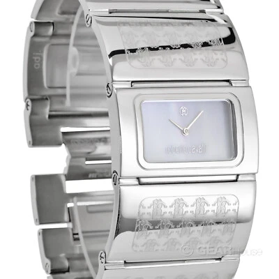Roberto Cavalli Womens Pavon Watch, Stainless Steel Cuff Band, MOP Dial - Image 1 of 4