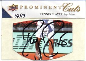 02/13   Roger Federer  2009 Upper Deck - Prominent Cuts   Autograph card