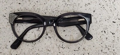 Jimmy Choo Black  Frames Eyeglasses Used Very Nice Heavy Wear - Image 1 of 4
