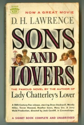 SONS and LOVERS by D.H. Lawrence! Vintage 1960 Signet Paperback No. D1829 - Image 1 of 2