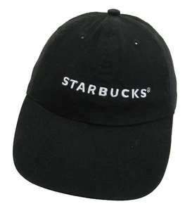 STARBUCKS Black Baseball Cap Employee Work Logo Hat Adjustable Men Women Coffee - Picture 1 of 4