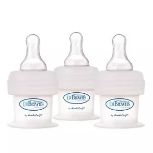Dr Brown's Sistema Bottiglia Primo Alimentatore 15 cc Senza BPA per Neonati Confezione da 3 - Foto 1 di 8