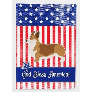 Carolines Treasures BB3320GF USA Patriotic Corgi Flag Garden Size - Picture 1 of 1