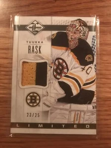 Tuukka Rask jersey Panini Limited 2012-2013 23/25 - Picture 1 of 10