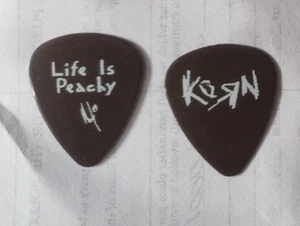 Korn "Life Is Peachy" pick Munky Black on Dark Brown - Picture 1 of 1