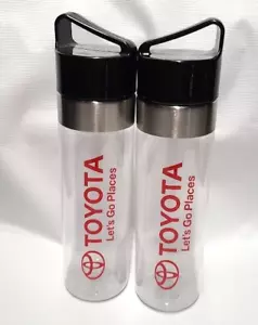2 Toyota Promotional Clear Plastic Water Bottle New BPA free - Picture 1 of 4