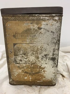 C. F. Boehringer & Soehne, Mannheim, Germany American Branch House Tin ~ 1800s - Picture 1 of 12