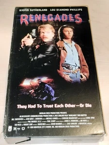 Renegades VHS 1989 Kiefer Sutherland Lou Diamond Phillips - Picture 1 of 2