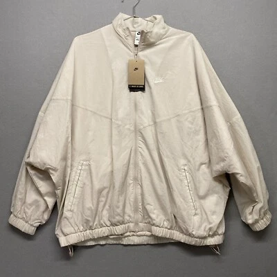 Chaqueta cortavientos Nike para mujer XLarge crema cremallera completa gran tamaño ventilada Foto 1 de 4