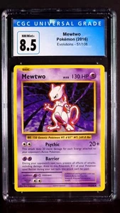 Mewtwo Non-Holo Rare 51/108 XY Evolutions NM/Mint+ CGC 8.5 Pokemon Card 2016 - Picture 1 of 9