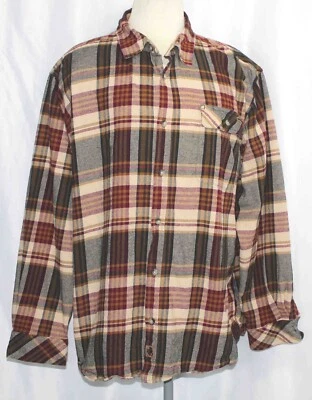 Legendary Whitetails Cotton Flannel Button Up Plaid Shirt Mens Size 3XL - Image 1 of 4