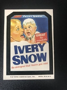 1979 Topps Wacky Packages Sticker Ivery Snow soap NG Tan - Picture 1 of 6