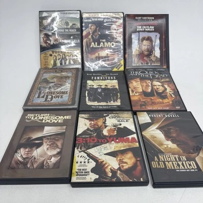 11-Western DVD’s, Lonesome Dove, Tombstone, Young Guns, The Outlaw Josey Wales Foto 1 de 4
