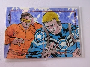 2012 Rittenhouse Marvel Captain America Cyclops 1/1 Sketch By J. David Lee - Picture 1 of 2