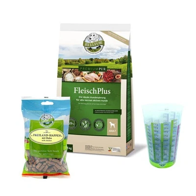 Bellfor Hundefutter Trocken 1x Hohem Fleischanteil 1x Soft Snack Schäferhund Set - Bild 1 von 4