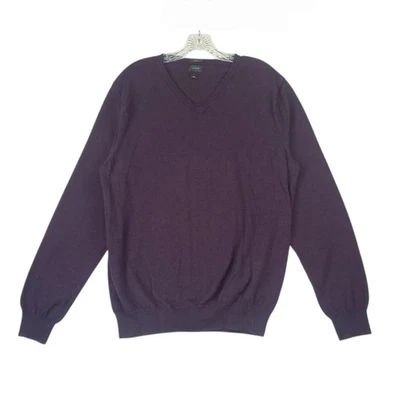 Suéter J Crew Para Hombres XL Pullover Algodón Cachemira Cuello en V Calce Ajustado Manga Larga  Foto 1 de 4