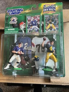 1998 Jim Harbaugh Ravens/Michigan Starting Lineup classic Doubles Figure In Box - Picture 1 of 8